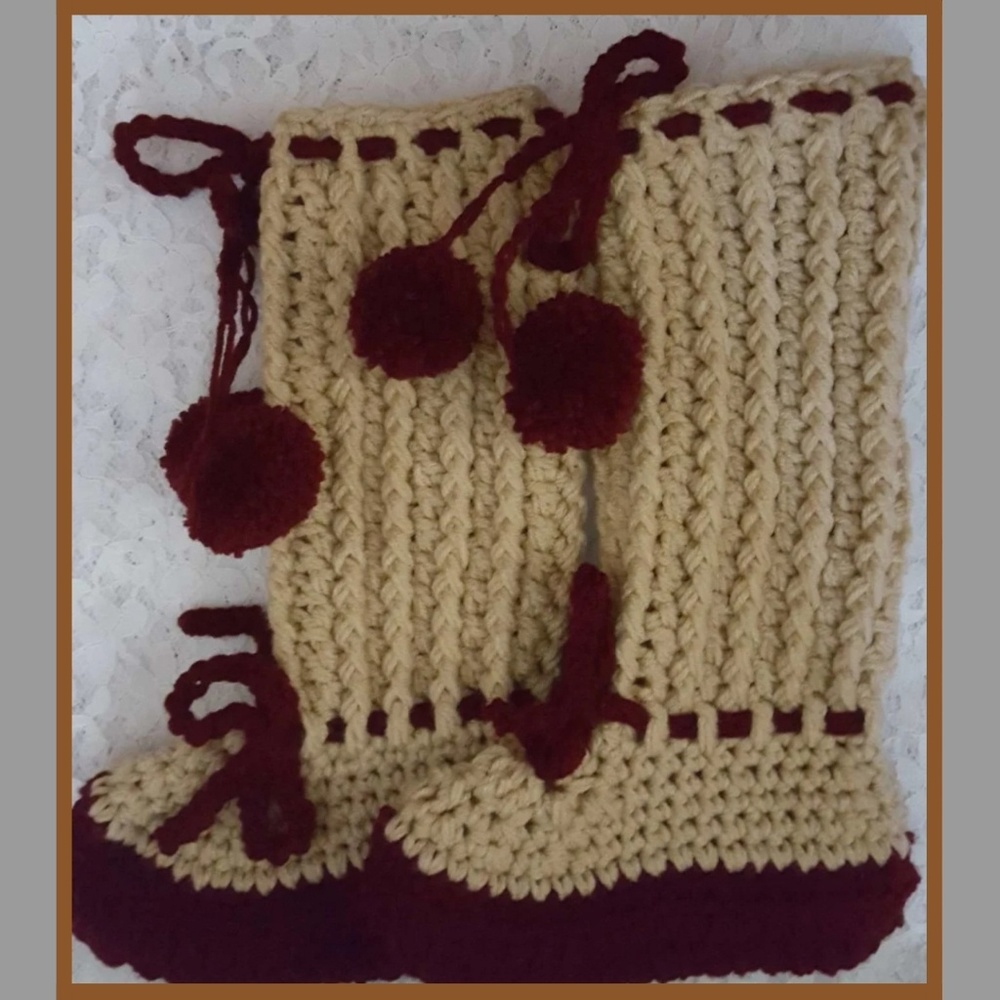 Handcrafted Crochet Boot Slippers